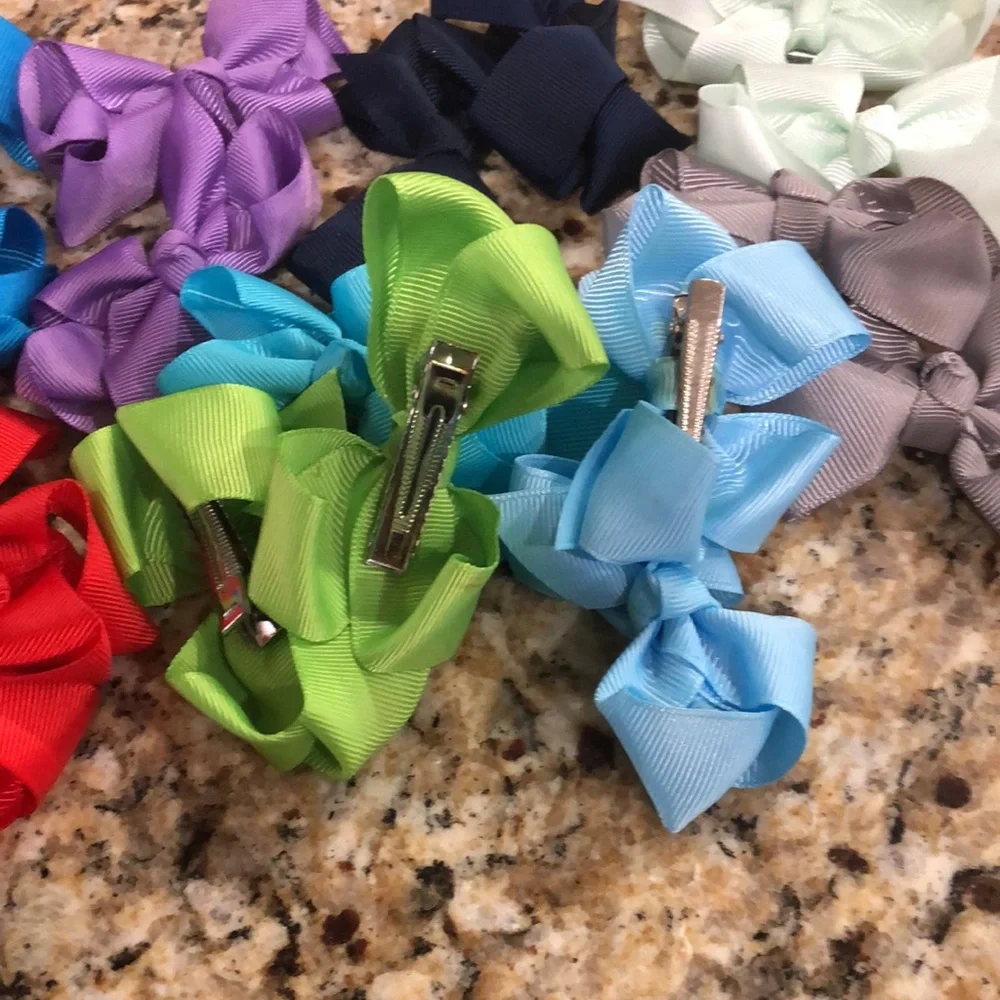 Colorful Kids Hair Bow Set 20